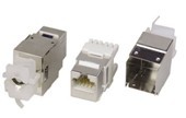 供应普天六类屏蔽RJ45模块